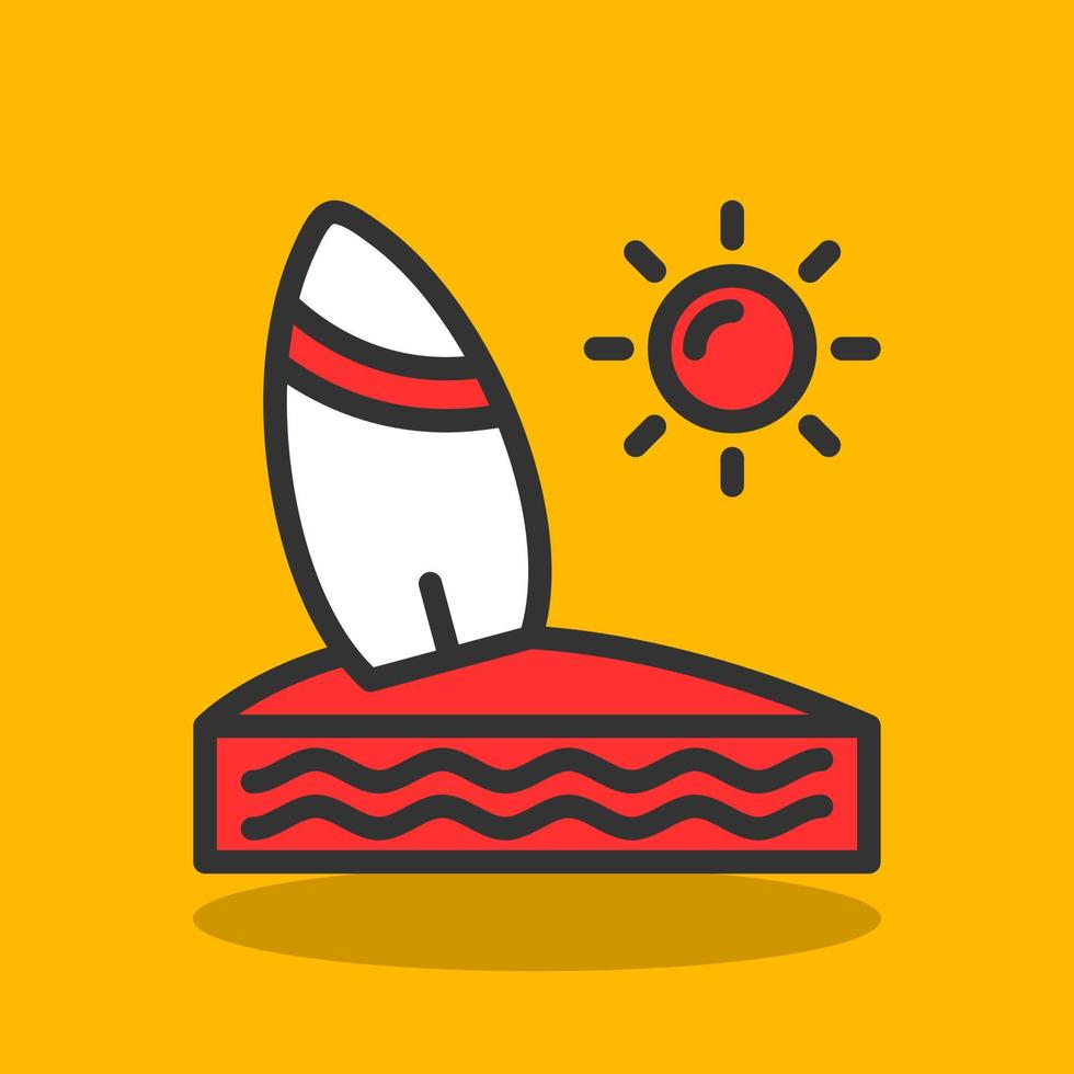 Surf Vector Icon Design