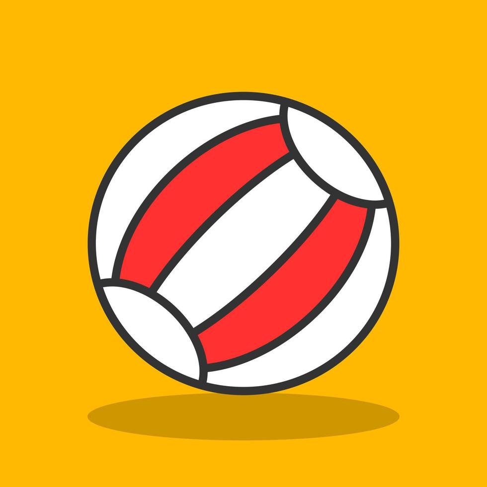 diseño de icono de vector de pelota de playa