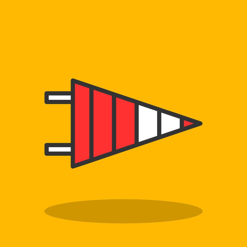 Pennant Vector Icon Design