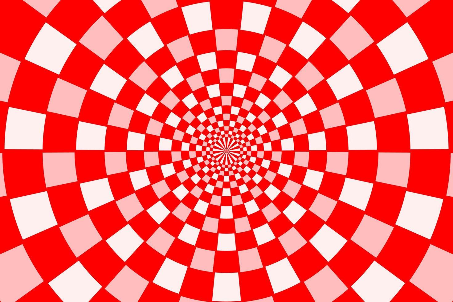 Checkered sectors on disk In concentric circles Abstract squares background vector