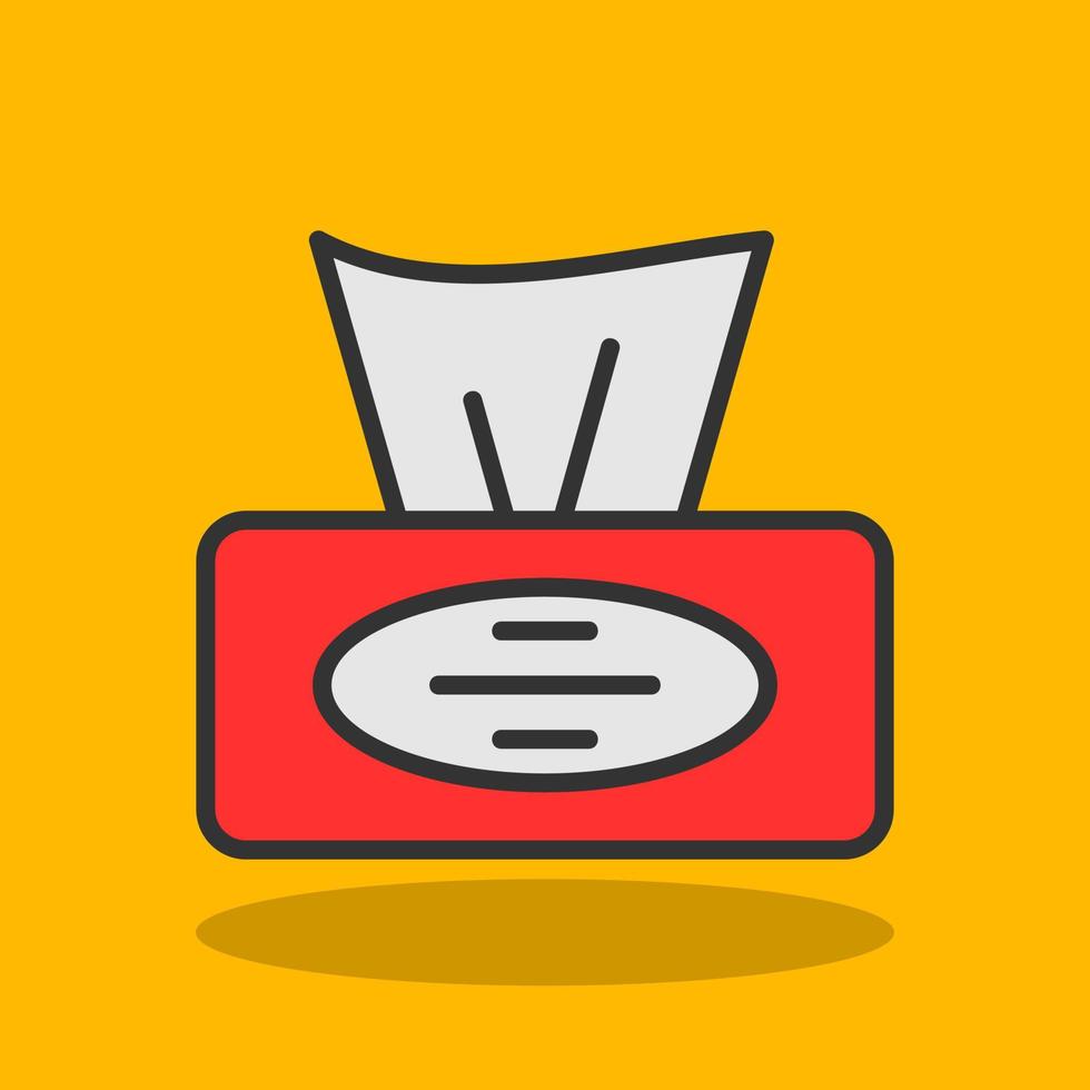 Tissue Box Vector Icon Design