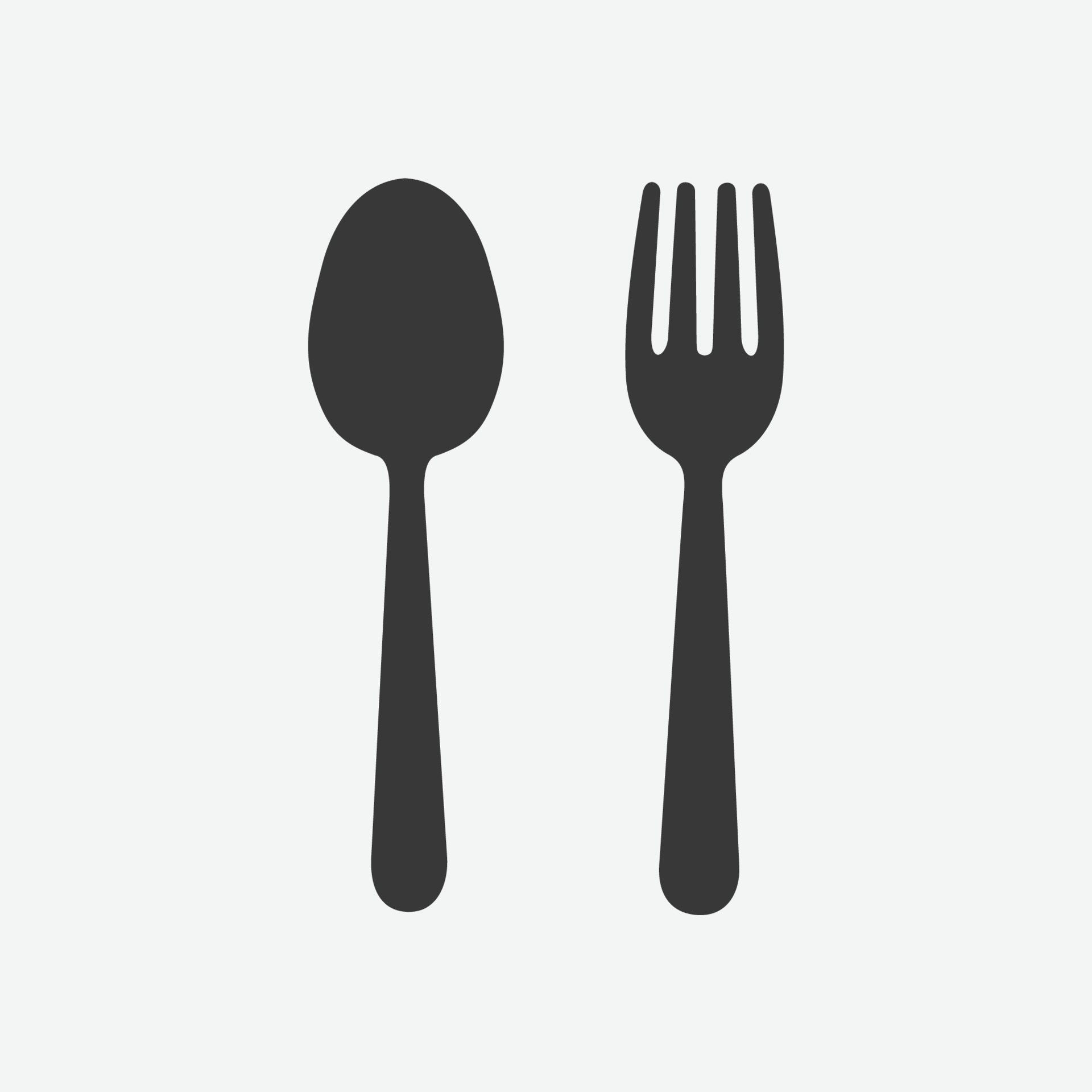 Spoon and Fork Icon Vector. Food, dining, bar, cafe, hotel, eating