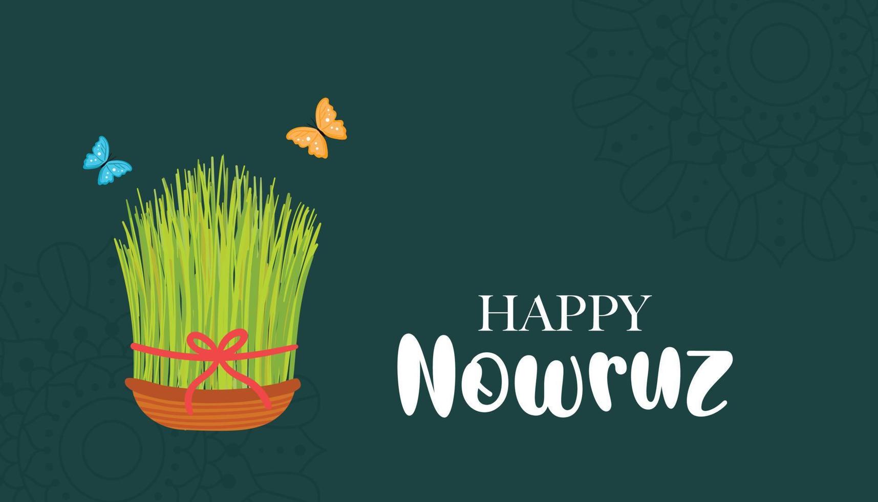 Happy Nowruz vector illustration background. Spring celebration vector design.