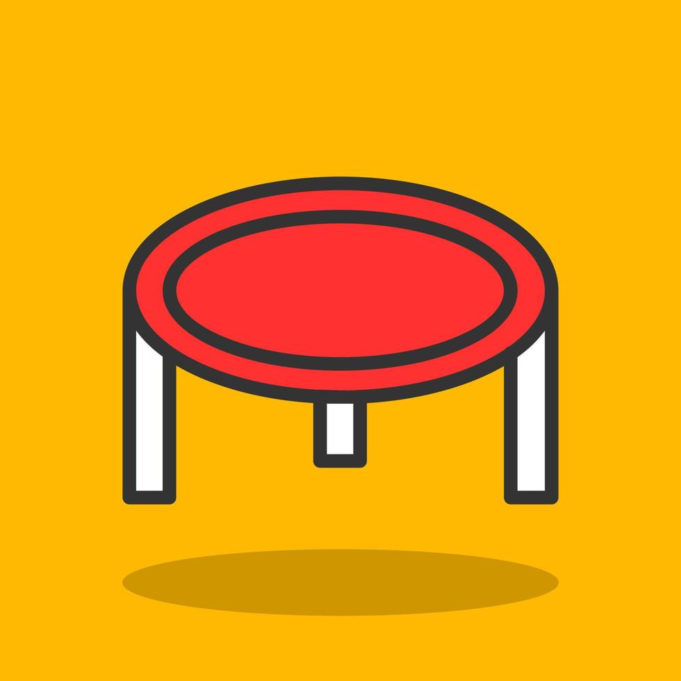 Trampoline Vector Icon Design