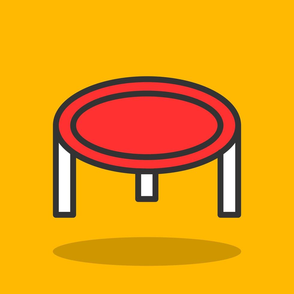 Trampoline Vector Icon Design