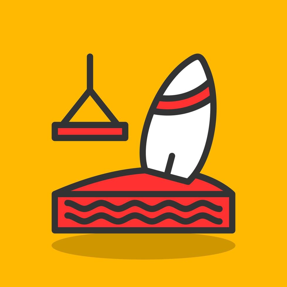 Wakeboarding Vector Icon Design