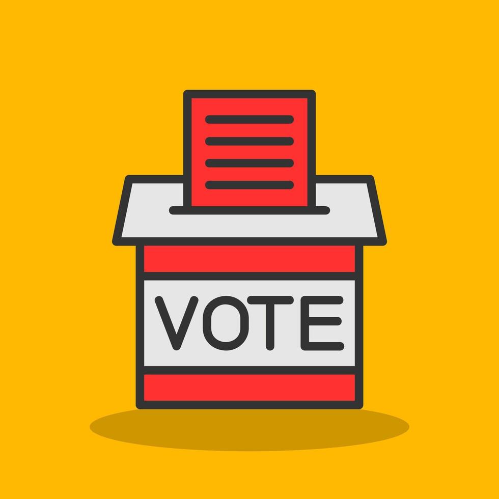 diseño de icono de vector de voto