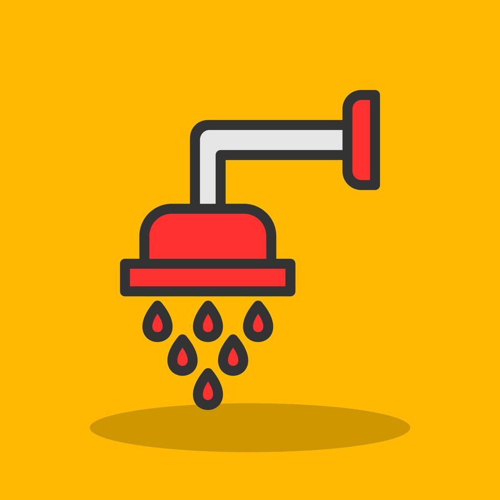 Shower Head Vector Icon Design