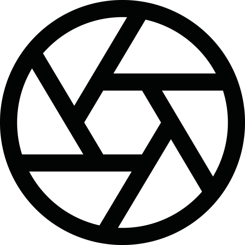Camera Aperture icon vector