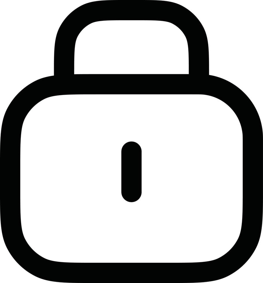 Lock padlock icon vector