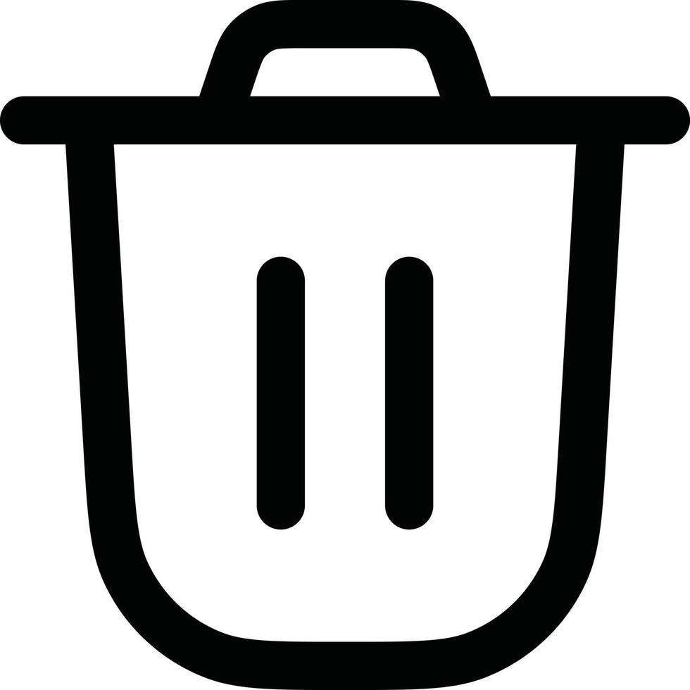 Trash bin icon vector