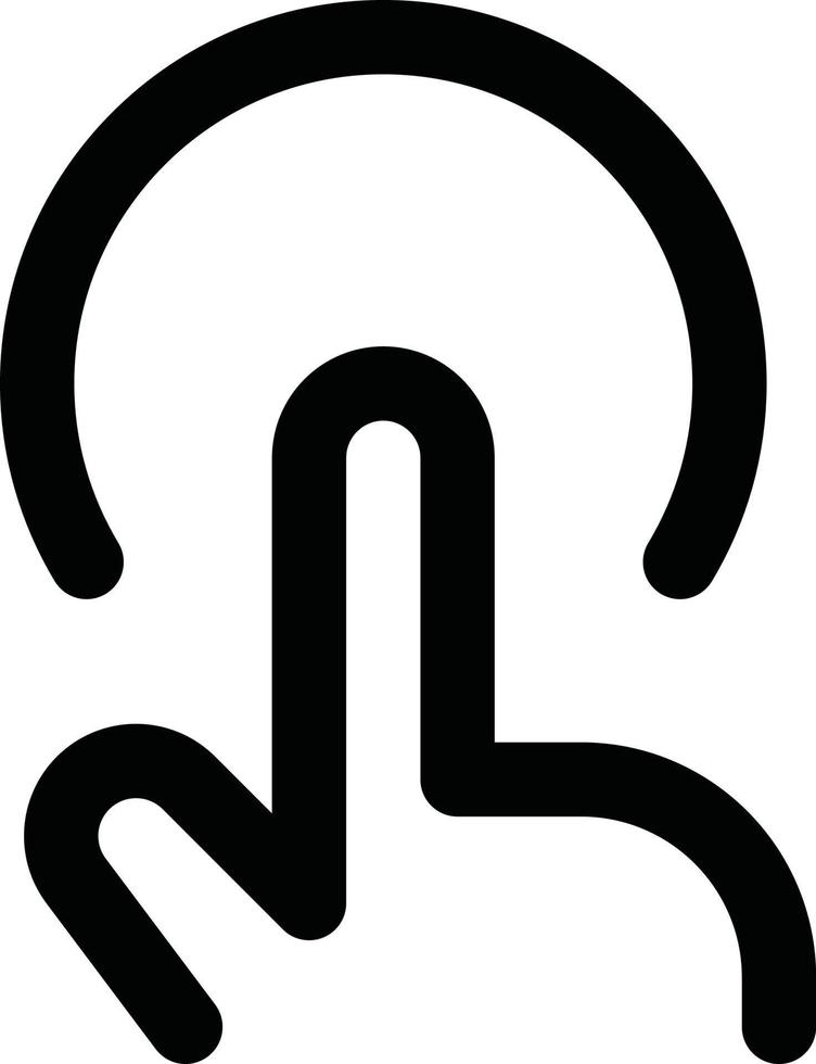 Tap screen icon vector