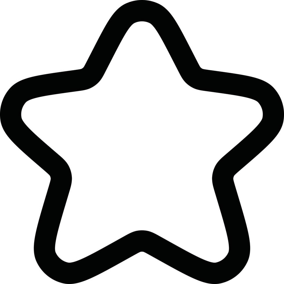 Star bookmark icon vector