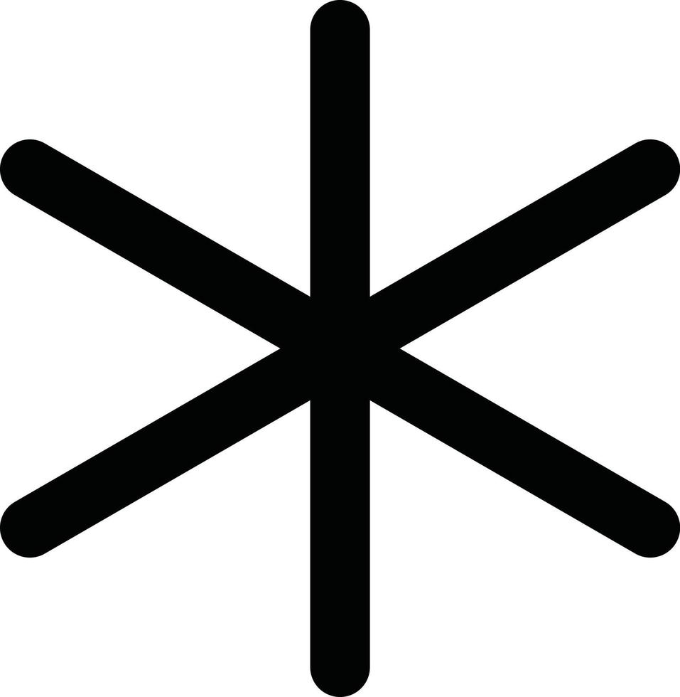 Snow flake icon vector