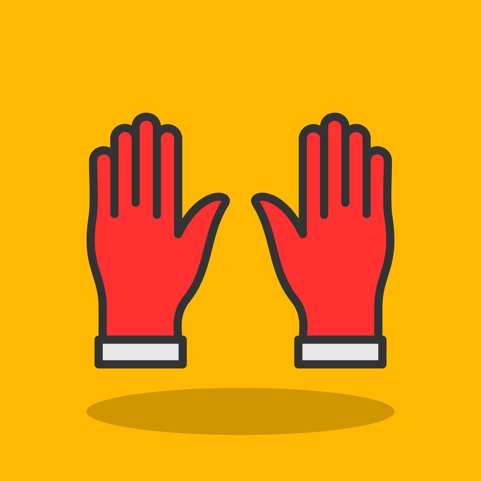 Hands Up Vector Icon Design