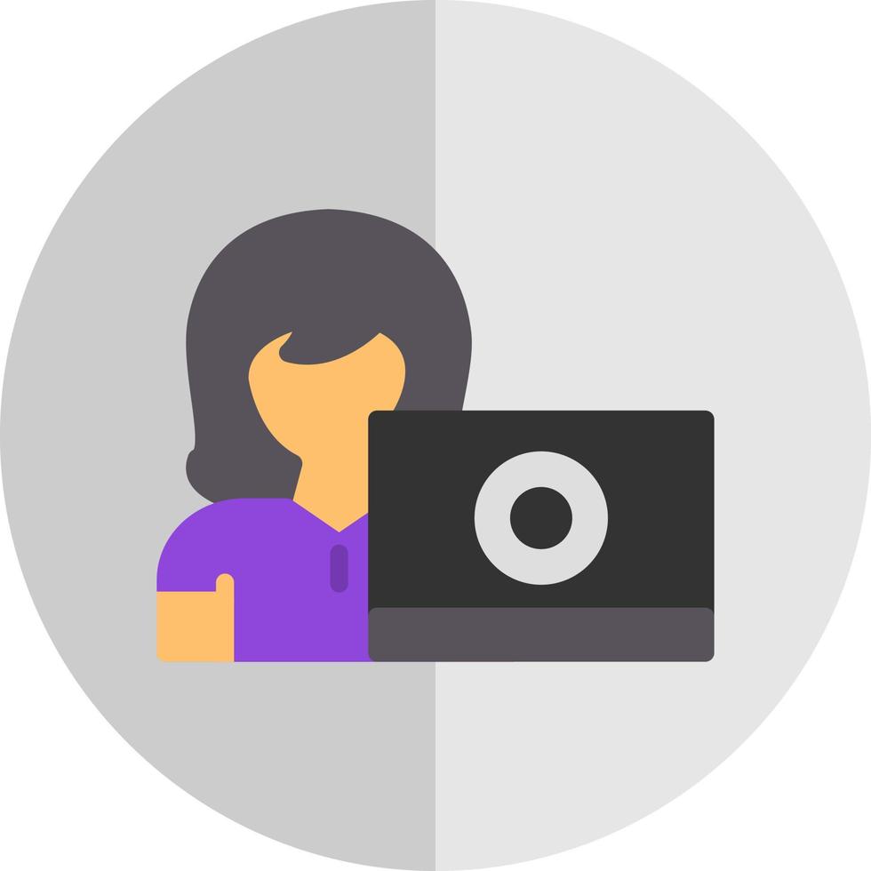 Girl Vector Icon Design