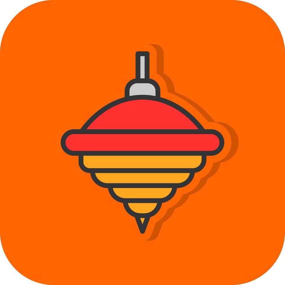 Top Spin Vector Icon Design