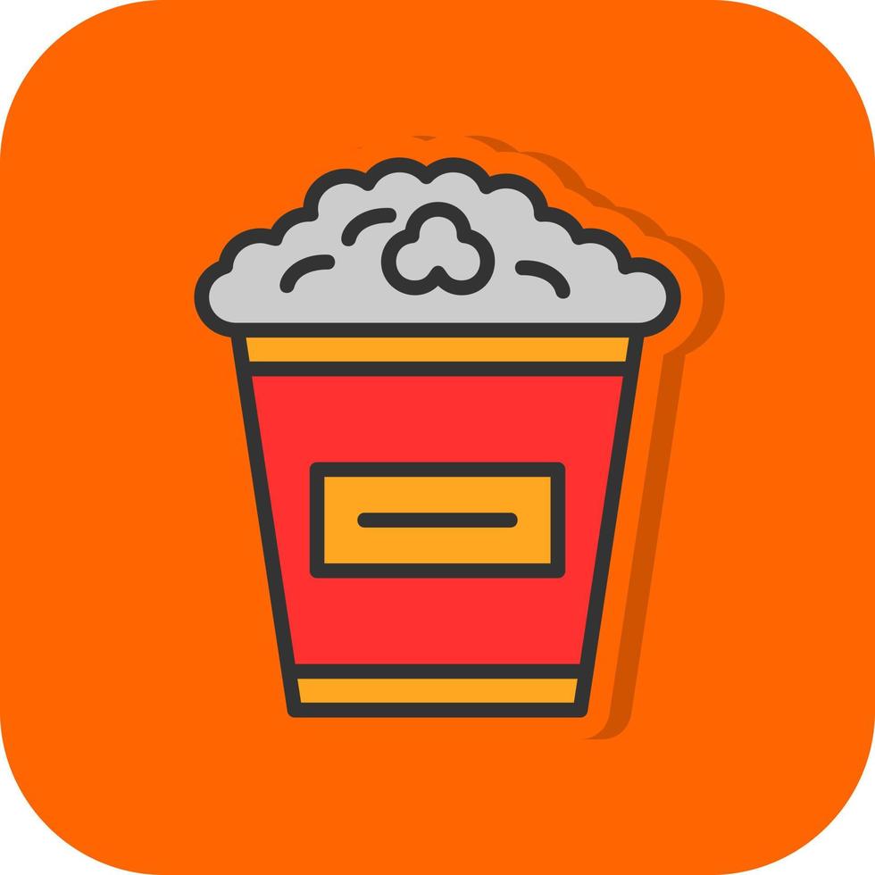 Popcorn Vector Icon Design