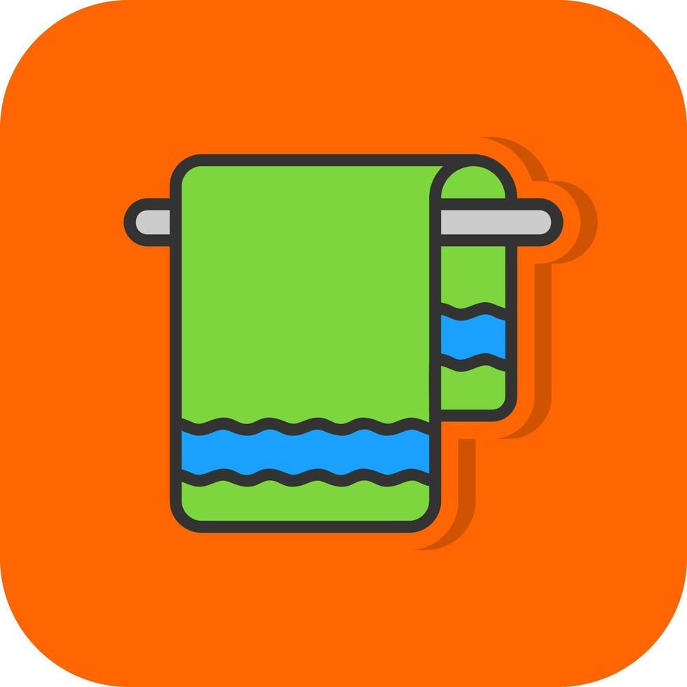 Towel Vector Icon Design