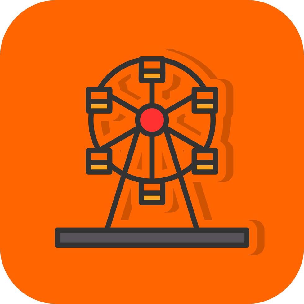 Ferris Wheel Vector Icon Design