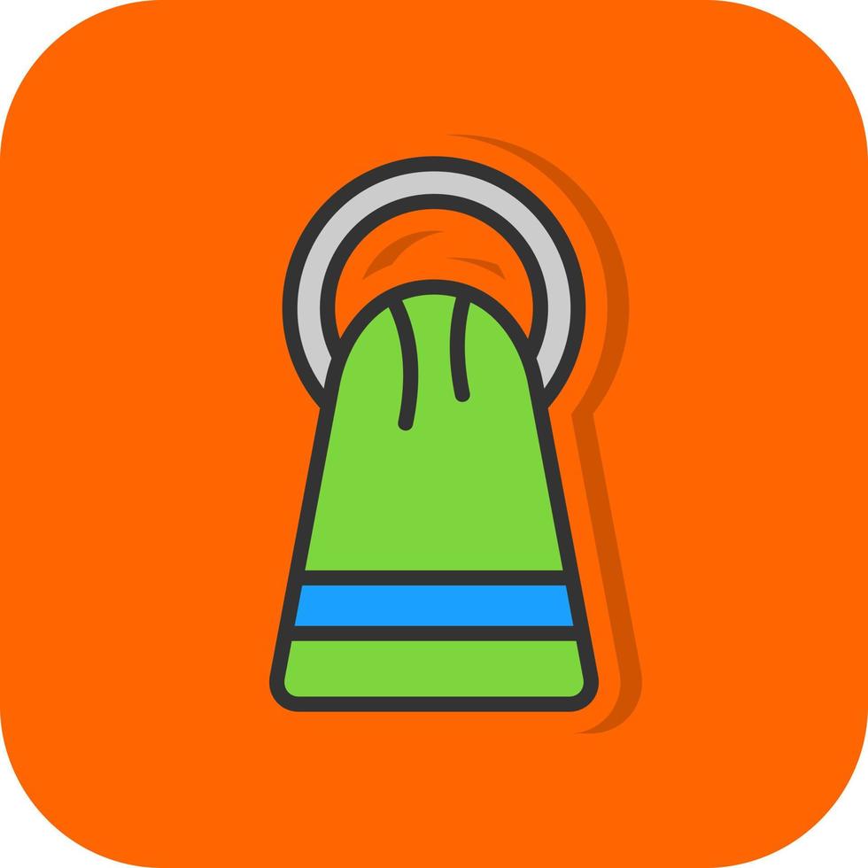 Towel Rack Vector Icon Design