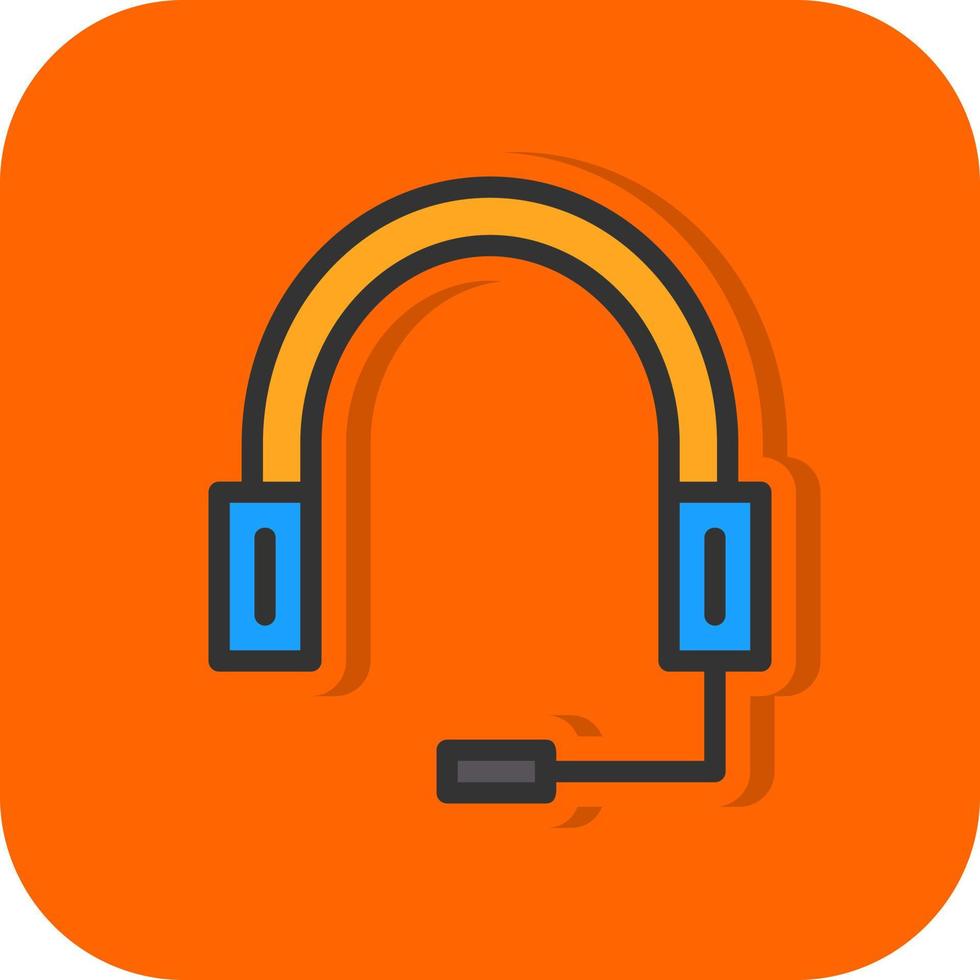 diseño de icono de vector de auriculares