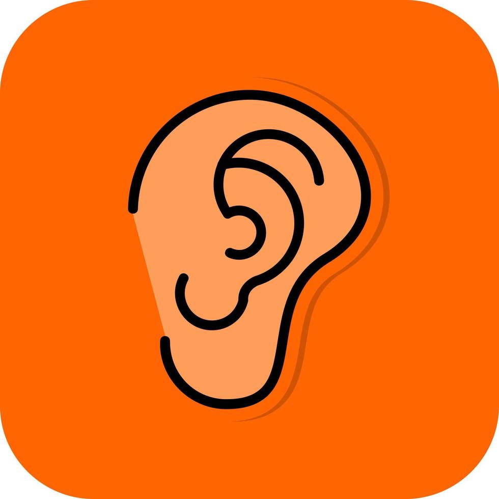 Ear Vector Icon Design