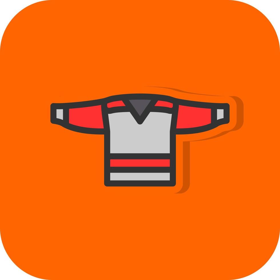 diseño de icono de vector de camiseta de hockey