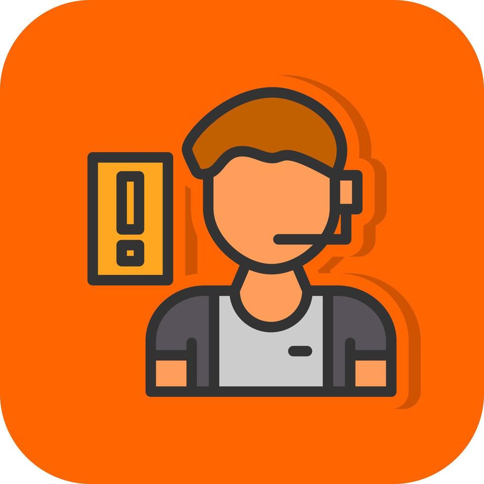 Referee Vector Icon Design