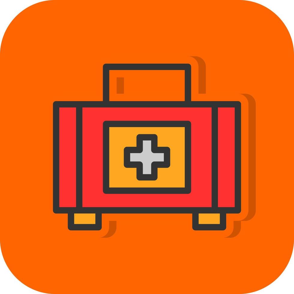 First Aid Kit Vector Icon Design