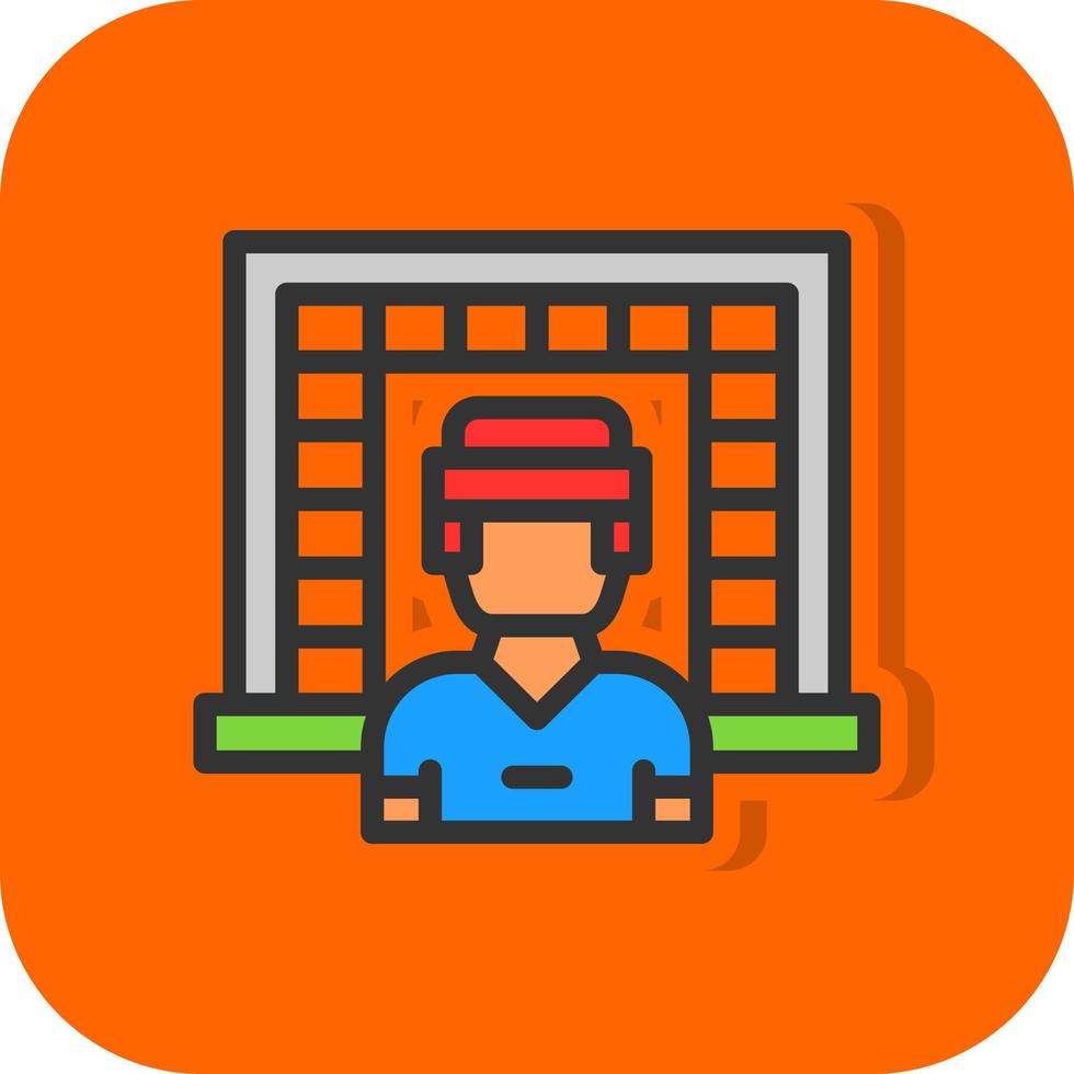 Goalkeeper Vector Icon Design