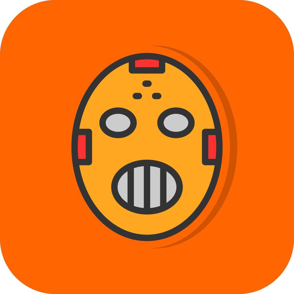 Hockey Mask Vector Icon Design