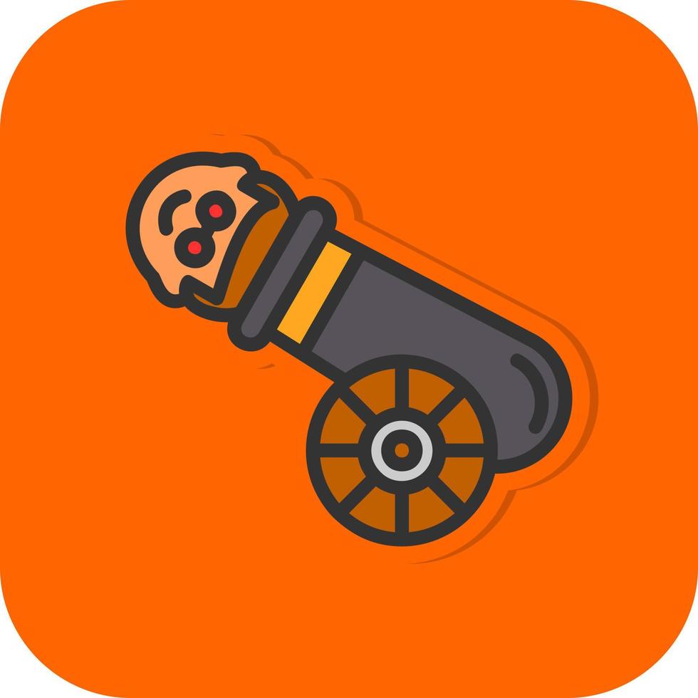 Human Cannonball Vector Icon Design