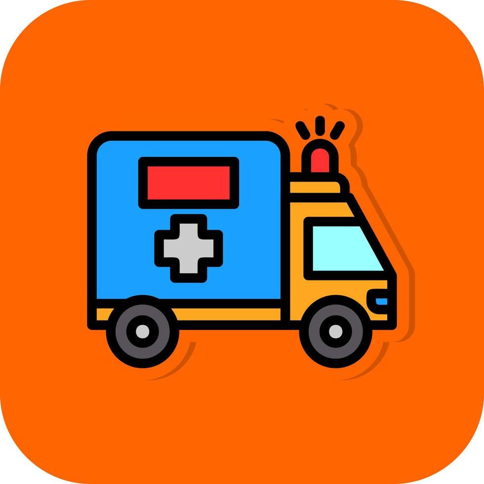 Ambulance Vector Icon Design