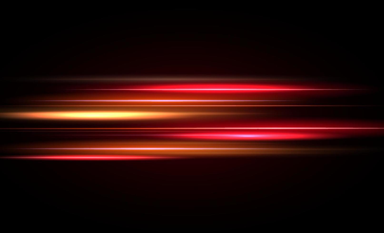 moderno efecto de luz abstracto de alta velocidad. tecnología de movimiento dinámico futurista. Resplandor de líneas brillantes de conducción de vehículos de transporte en carretera. ilustración vectorial vector