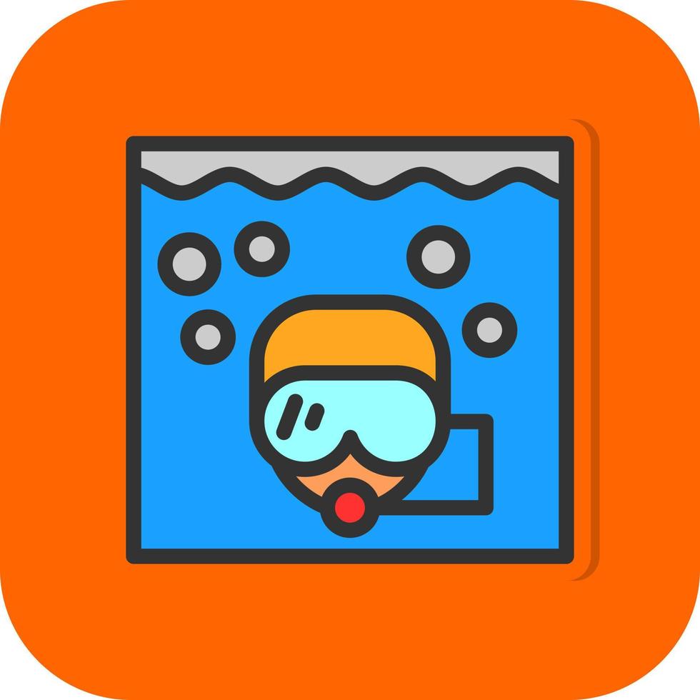 Snorkeling Vector Icon Design