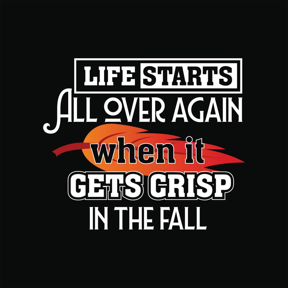 Fall T-Shirt Design vector