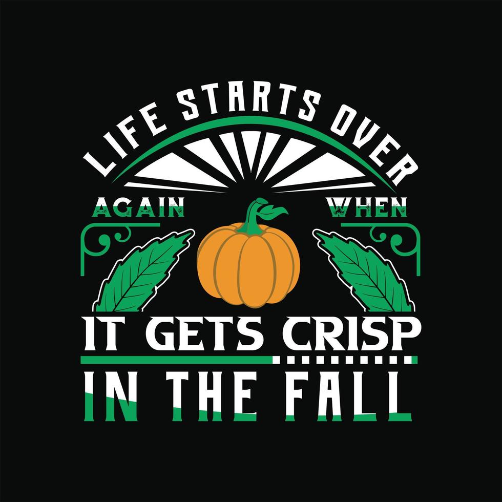 Fall T-Shirt Design vector