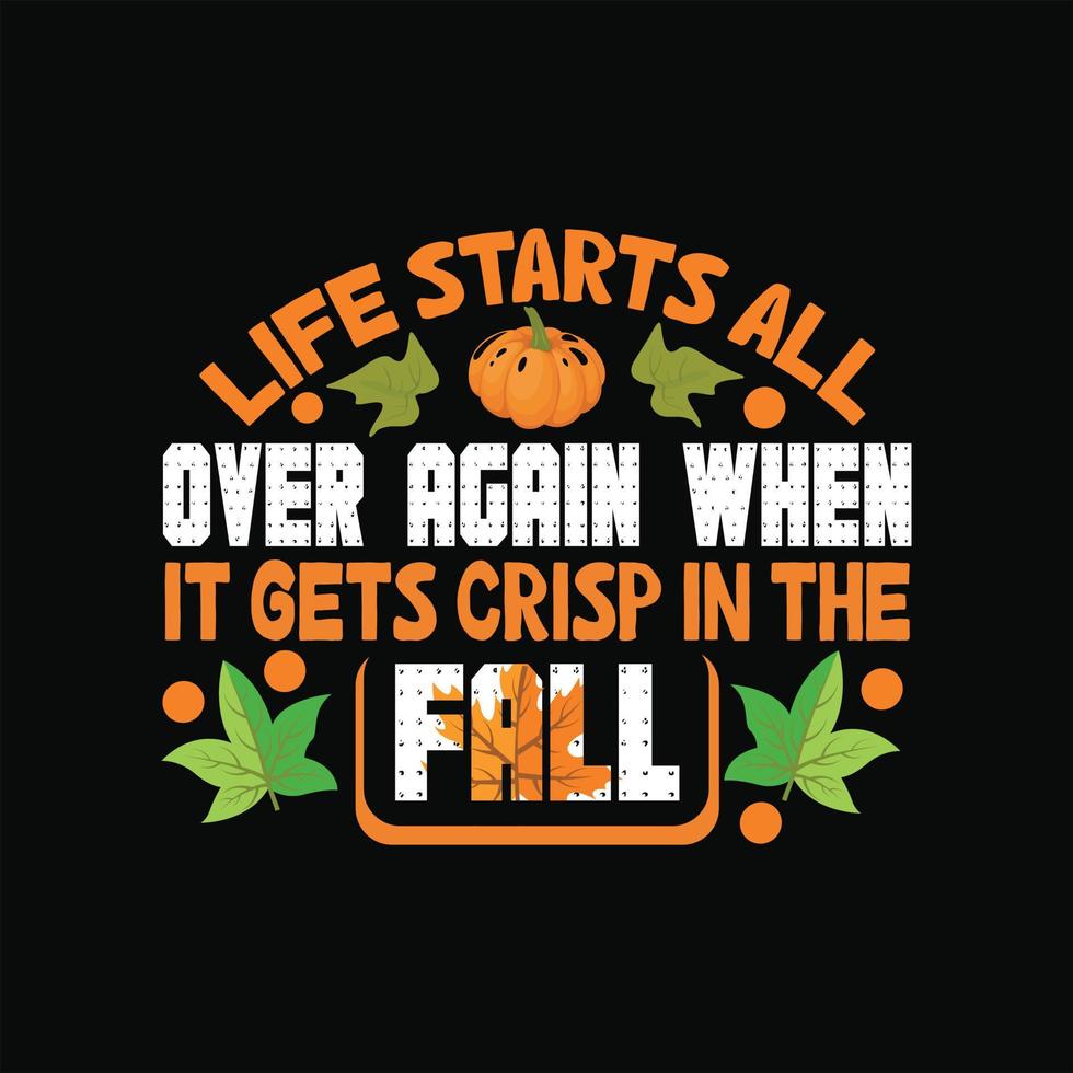 Fall T-Shirt Design vector