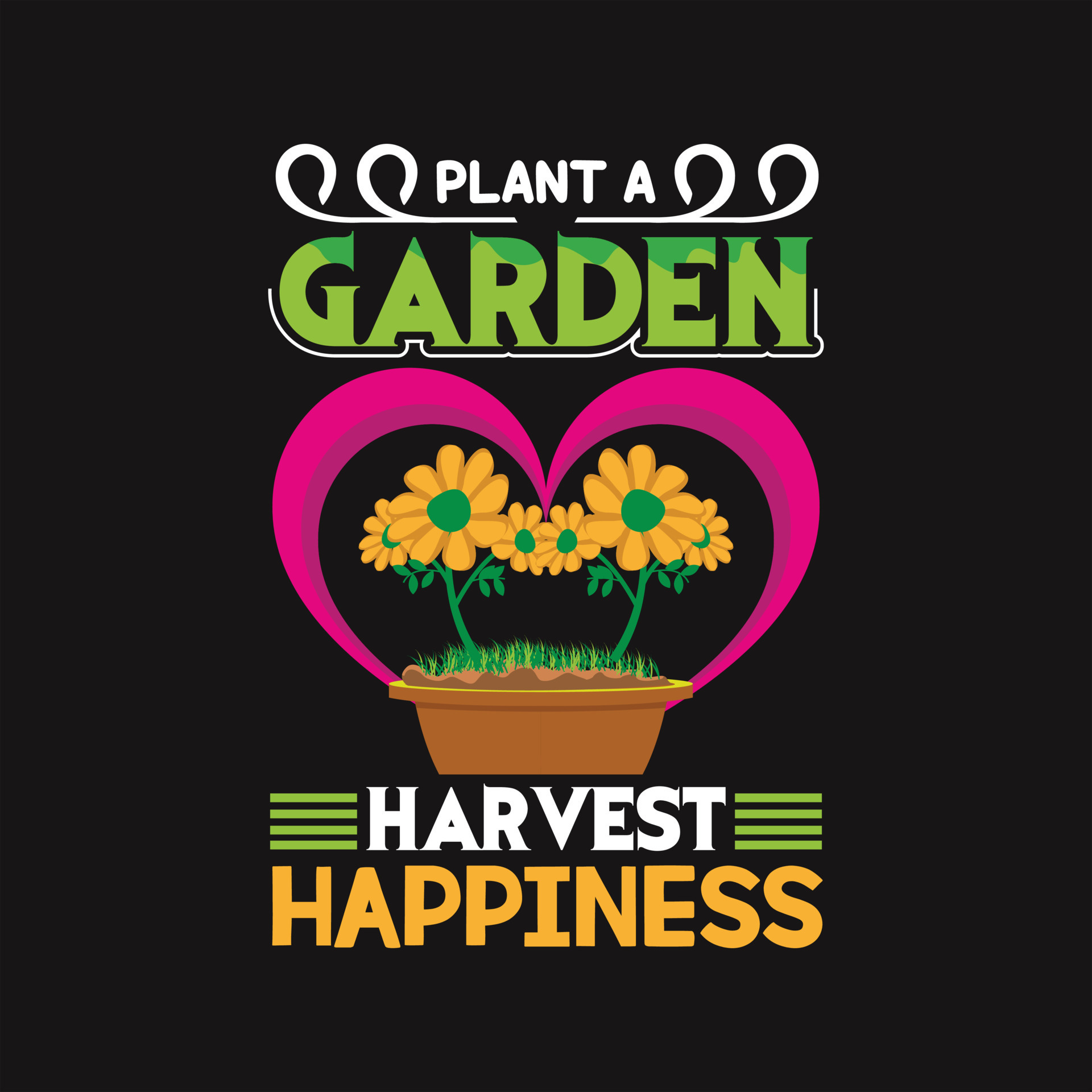 Gardening T-shirt Design 21011362 Vector Art at Vecteezy