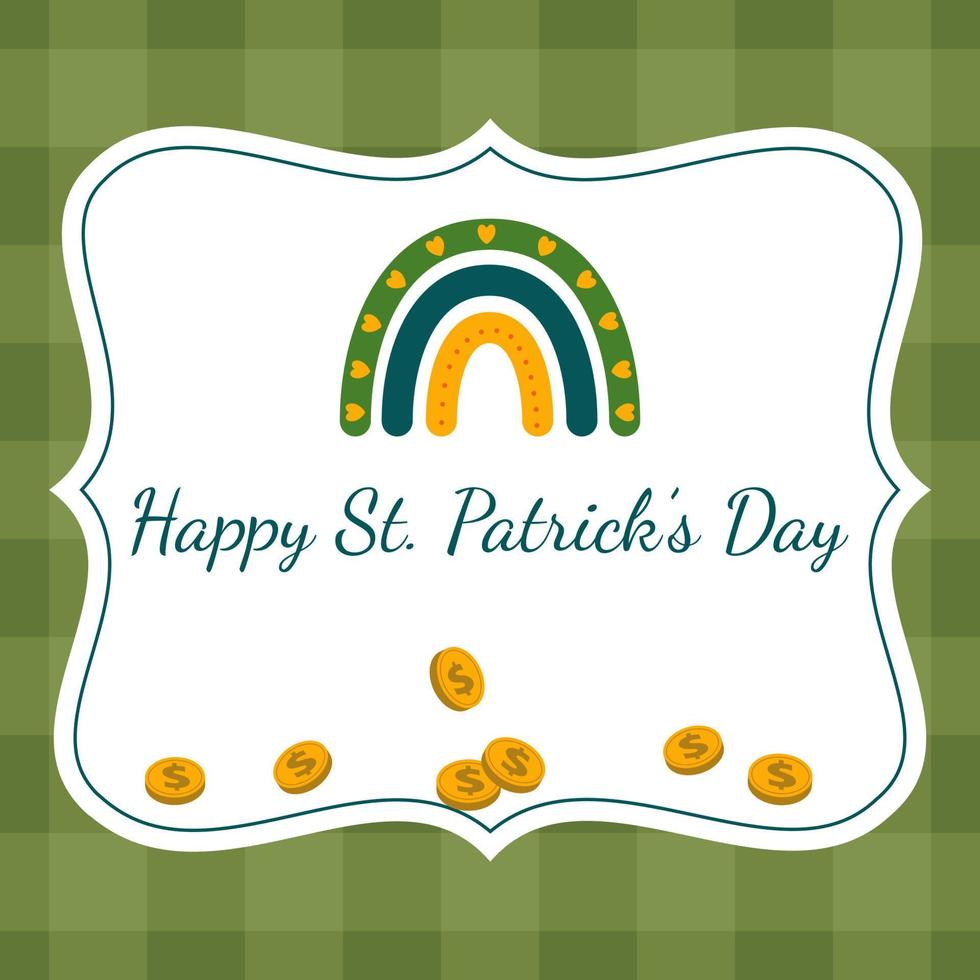 saint patrick's day background vector