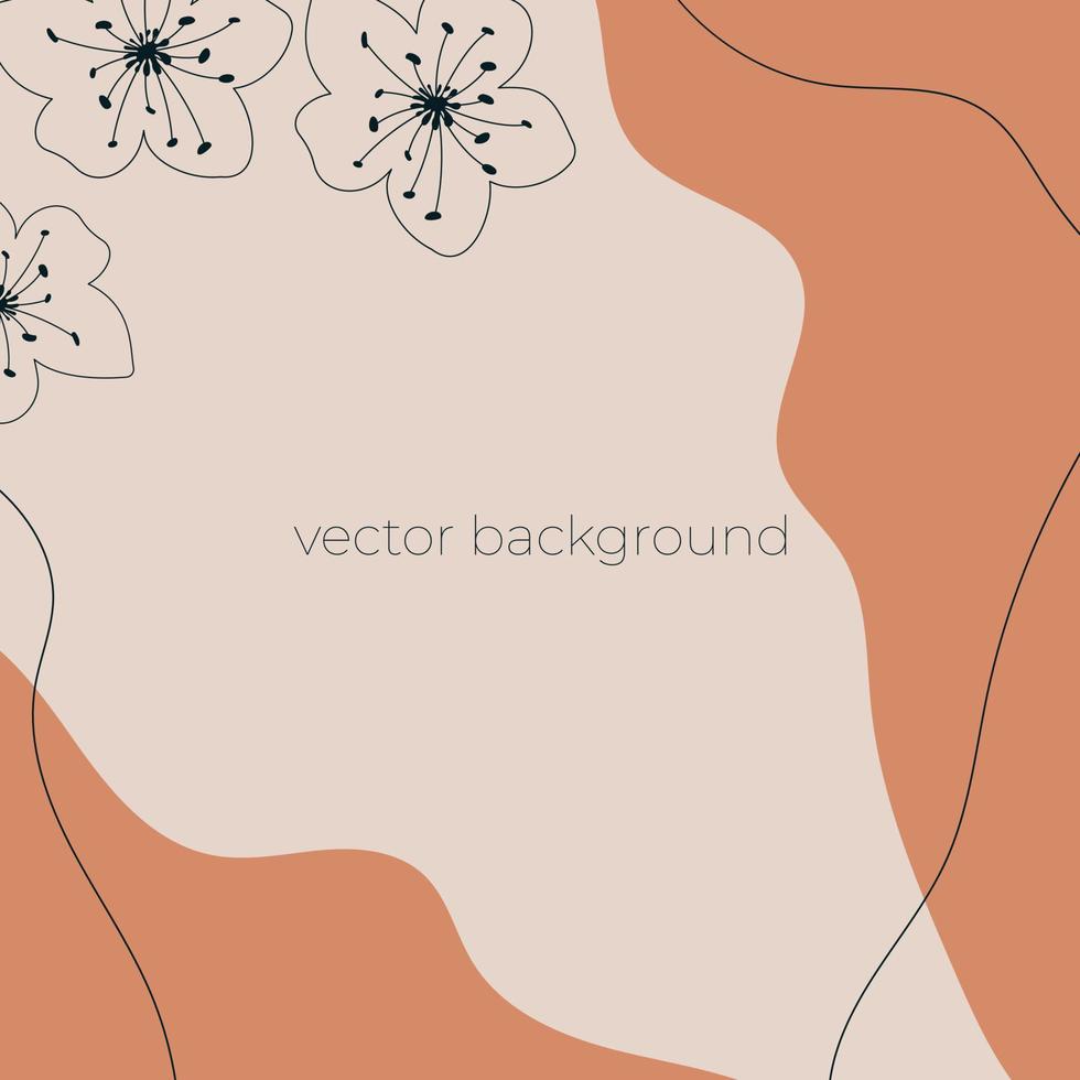 abstract floral background vector