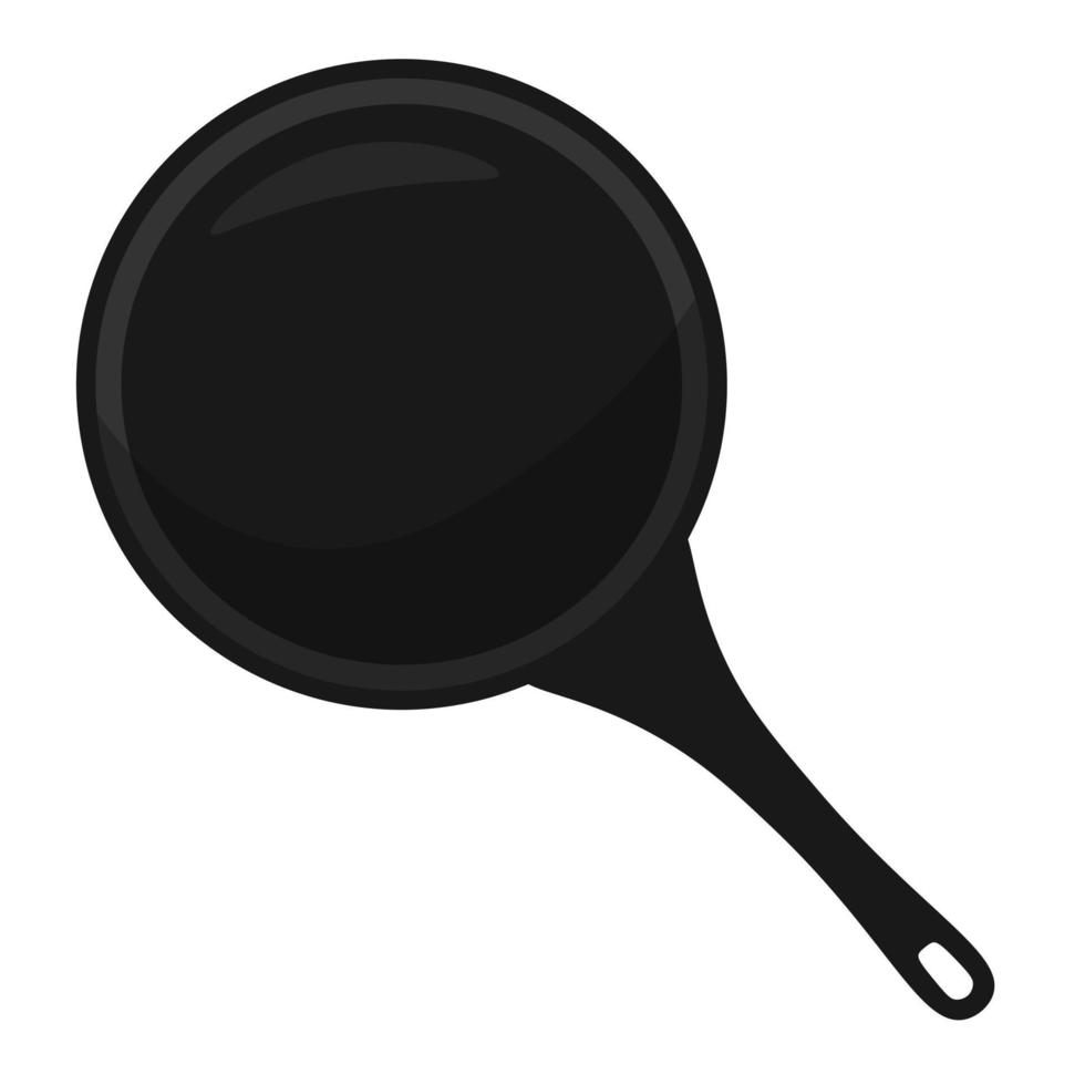 Frying pan isolated. Kitchen utensils for cooking food vector