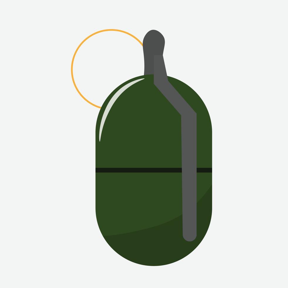 Grenade in drawing style isolated vector. Hand drawn object illustration for your presentation, teaching materials or others. vector