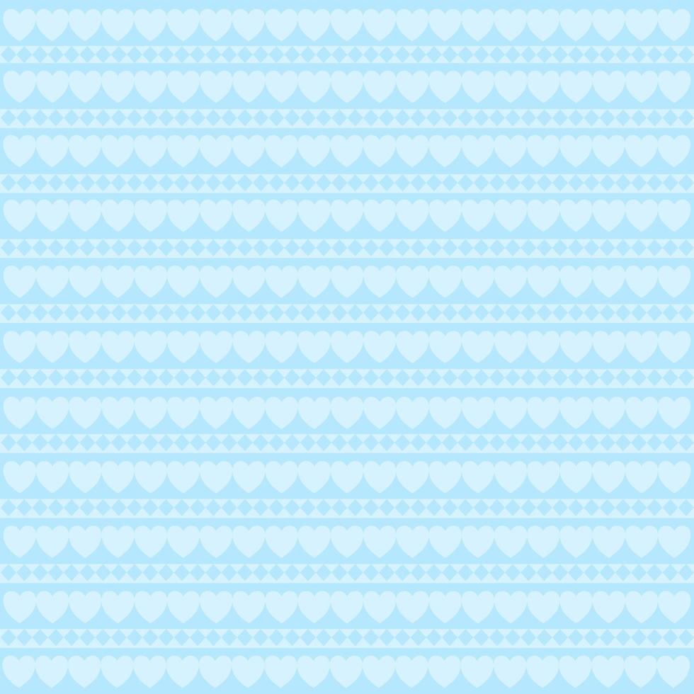 Blue heart box pattern, background, wallpaper, fabric pattern, curtain, tablecloth vector