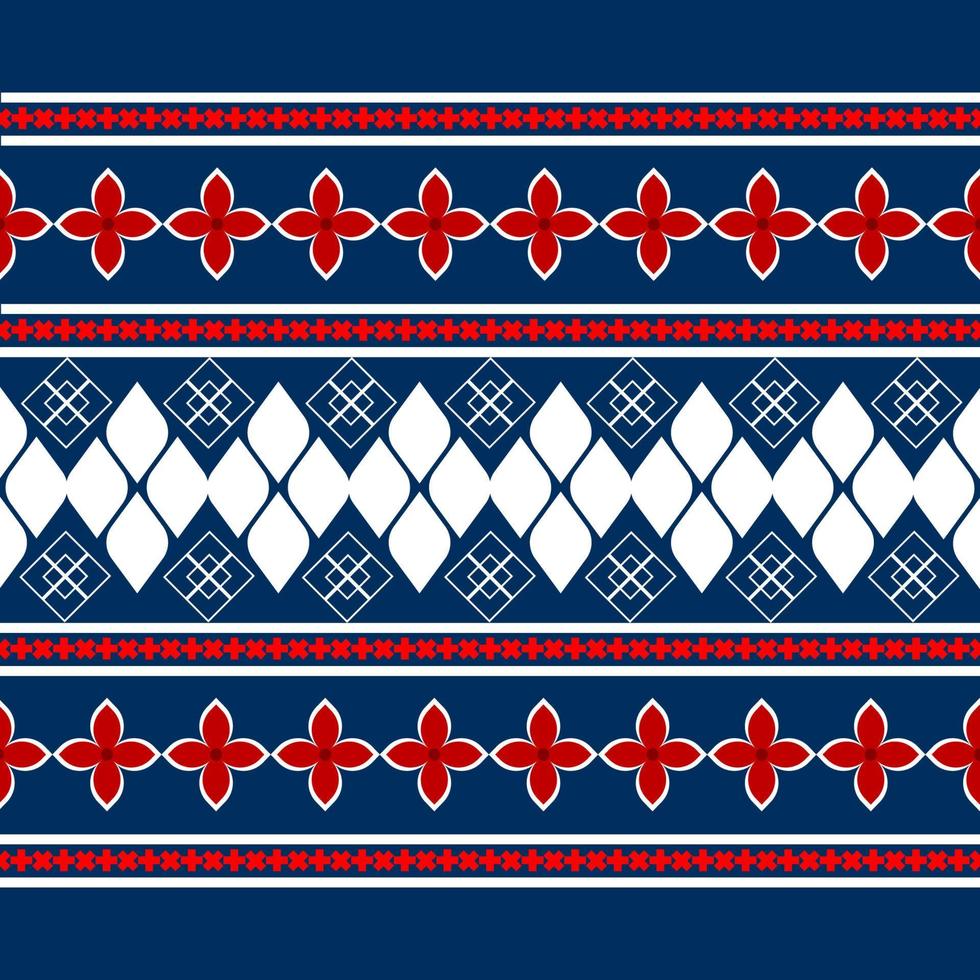 Thai pattern fabric Seamless fabric pattern background wallpaper scarf tablecloth curtain tiled pattern colour ring for print vector