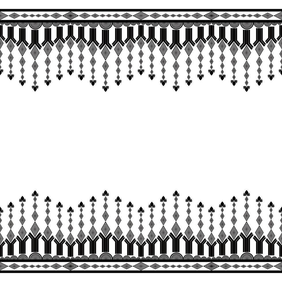 Fabric seamless pattern wallpaper background black and white vector