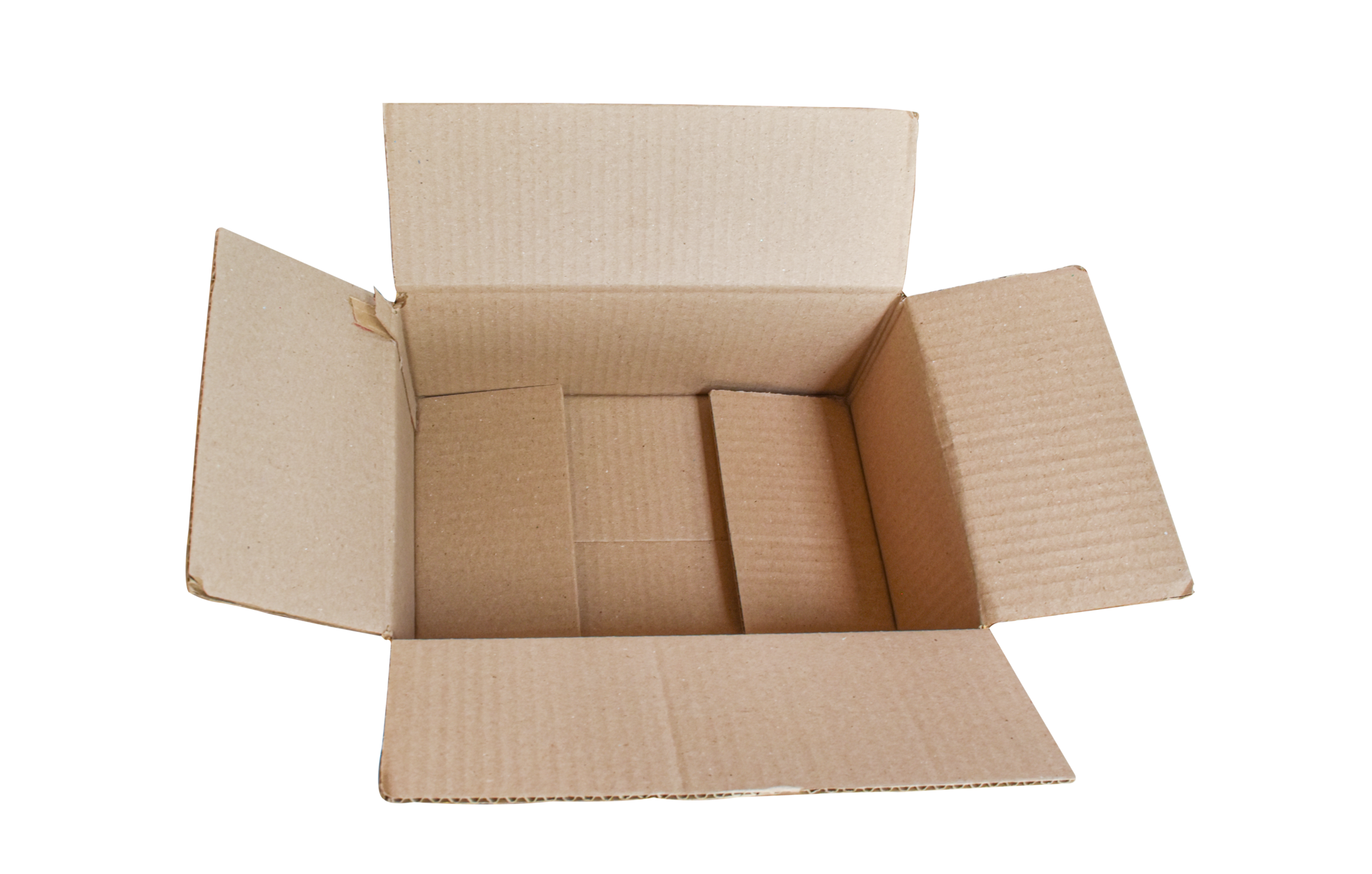 open cardboard box png