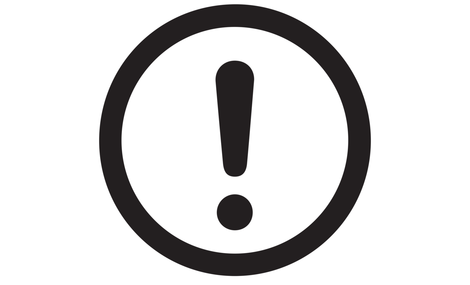 warning sign on transparent background. png