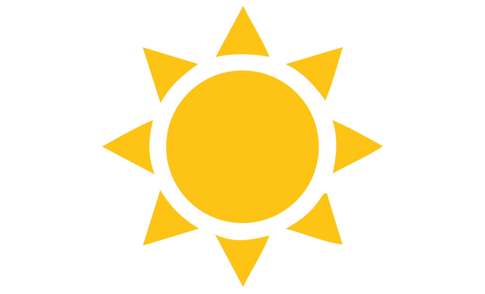 sun icon on transparent background. png